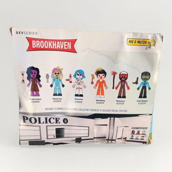 Jazwares DevSeries Roblox Brookhaven's Most Wanted Multipack Action Figures - Picture 2 of 9